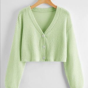 SHEIN Plus Size Waffle Knit Cardigan
